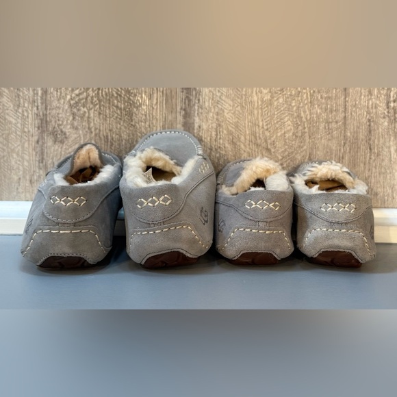 UGG Ainsley Slipper Gray Women's Slippers Suede & Shearling - Picture 13 of 15